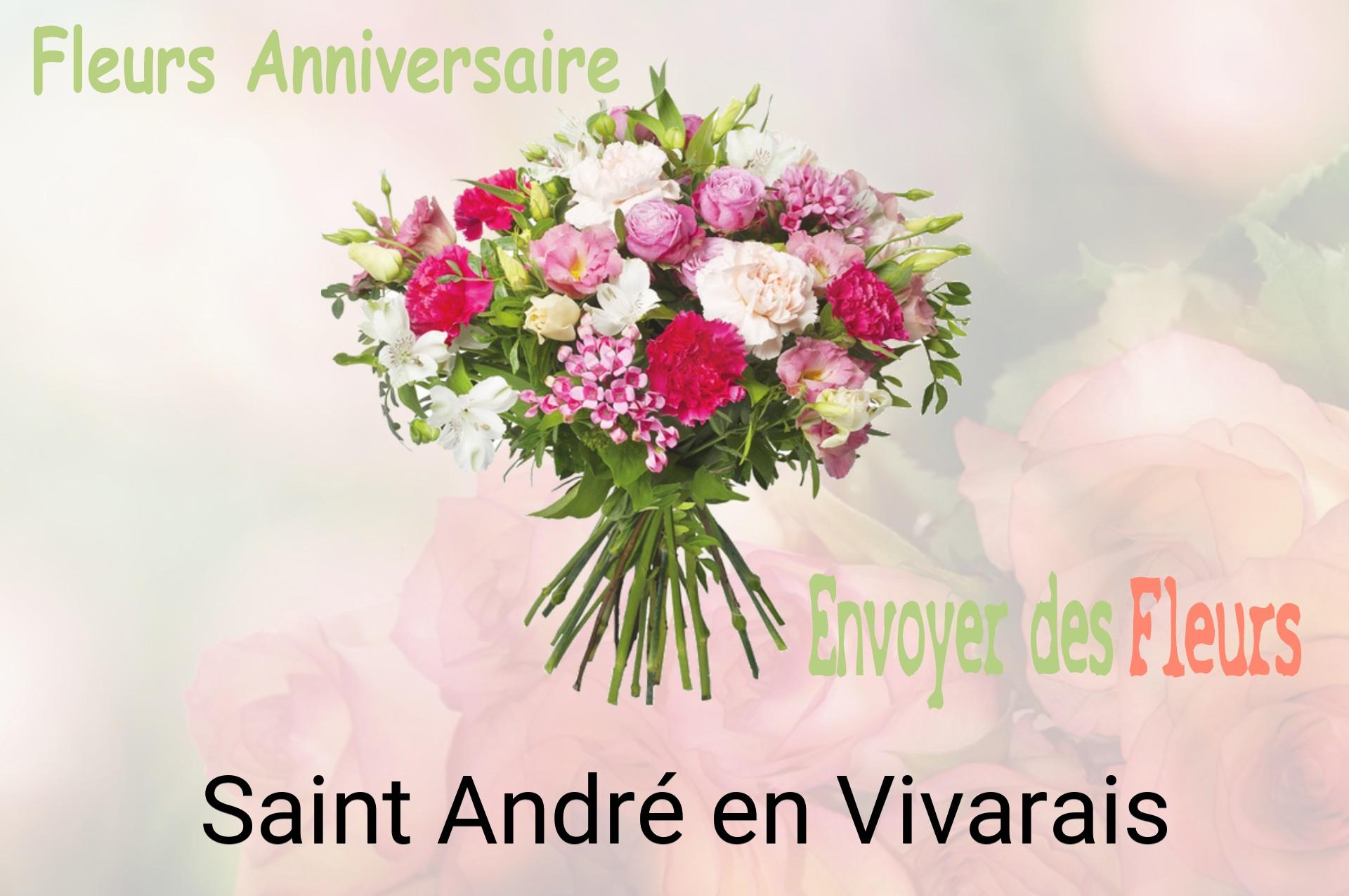 Bouquet de fleurs d’anniversaire livré à Saint-André-en-Vivarais