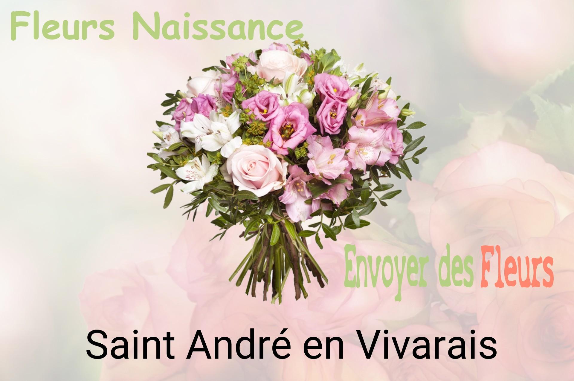 Bouquet de fleurs de naissance livré à Saint-André-en-Vivarais